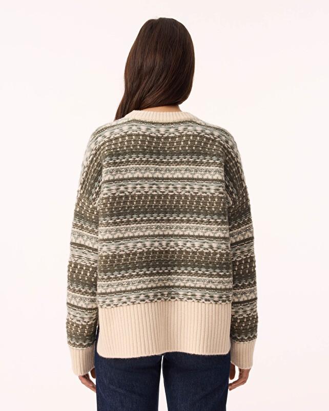 Kujten Pull Riyu Pull Cachemire Femme Col Rond