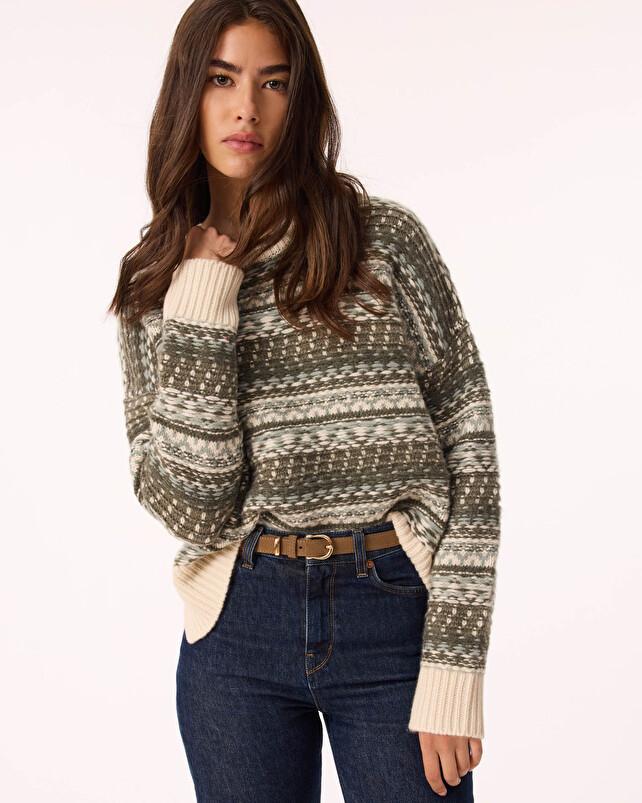 kujten Pull riyu Pull Cachemire Femme Col Rond