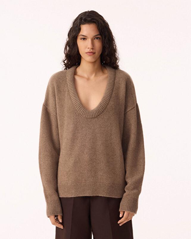 Kujten Pull Rolca Pull Cachemire Femme Col V