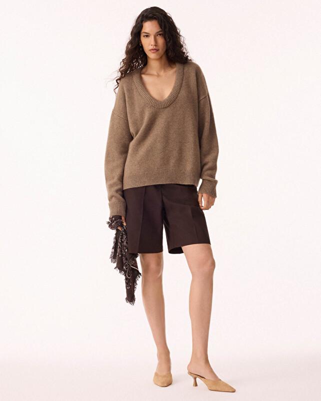 kujten Pull rolca Pull Cachemire Femme Col V