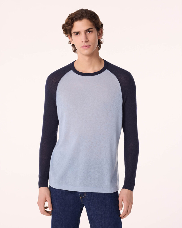 Kujten Pull Tim Pull Cachemire Bicolore 2 Fils