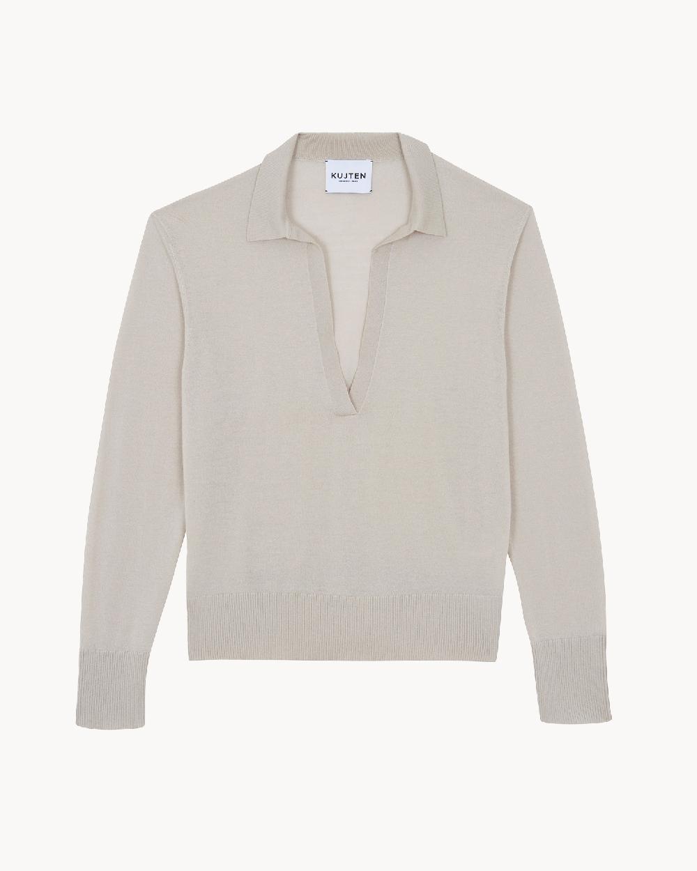 Kujten Pull Tracey Pull Cachemire Col Polo 4 Fils