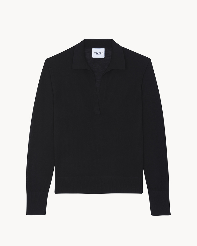 Kujten Pull Tracey Pull Cachemire Col Polo 4 Fils