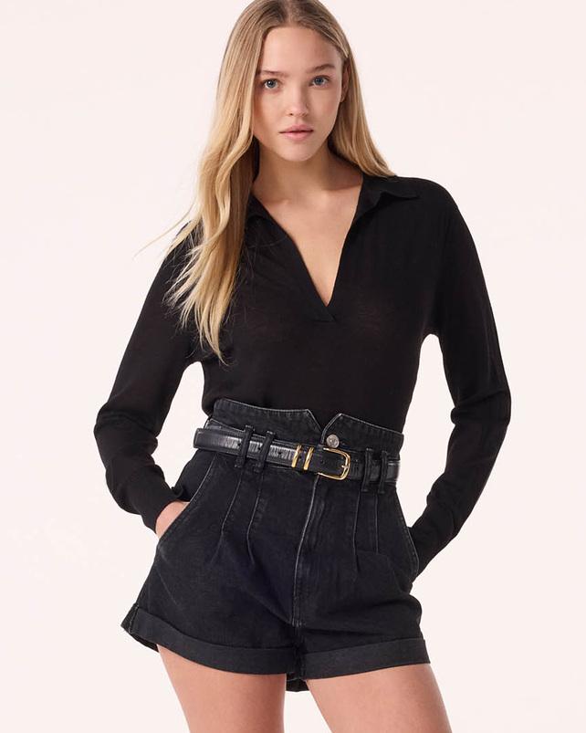 kujten Pull tracey Pull Cachemire Col Polo 4 fils