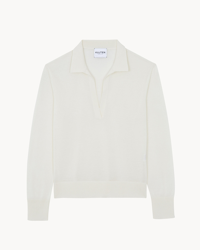 Kujten Pull Tracey Pull Cachemire Col Polo 4 Fils