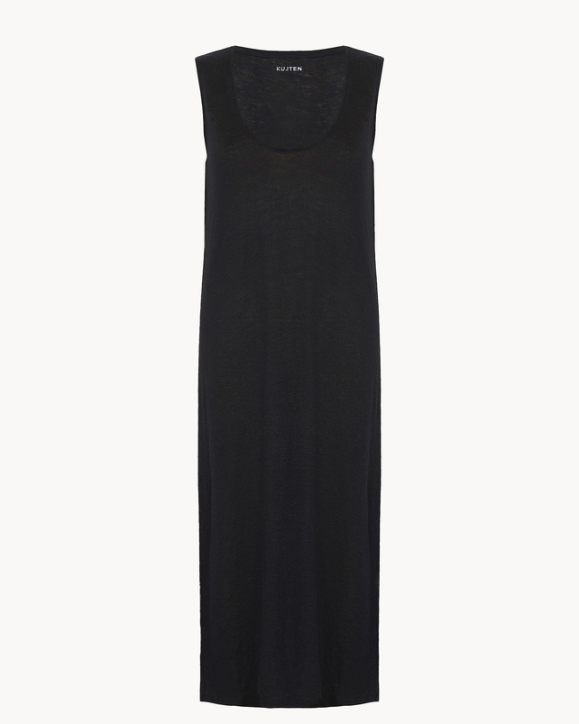 kujten Robe ramo Robe longue en lin