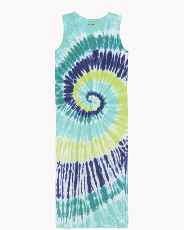 kujten Robe ramo sunny Robe longue débardeur lin