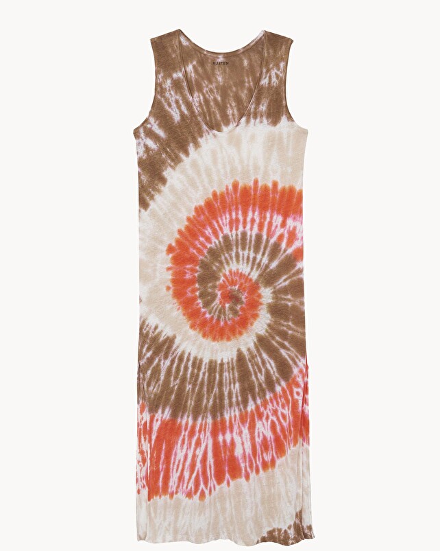 kujten Robe ramo sunny Robe longue débardeur lin