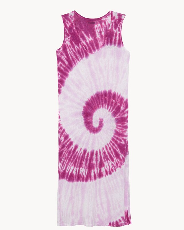 kujten Robe ramo sunny Robe longue débardeur lin