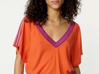 Kujten Top Laya Top Col V Oversize Soie-cachemire