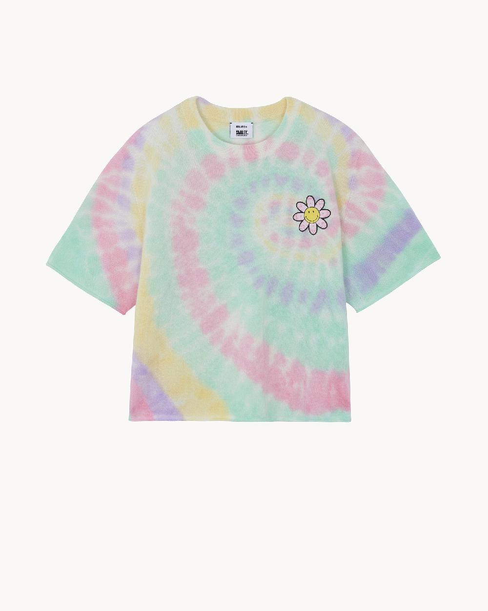 Kujten Top Tee Flower Rainbow Top Cachemire