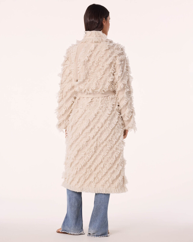 Kujten Veste Mika Fringes Veste Cachemire Broderie