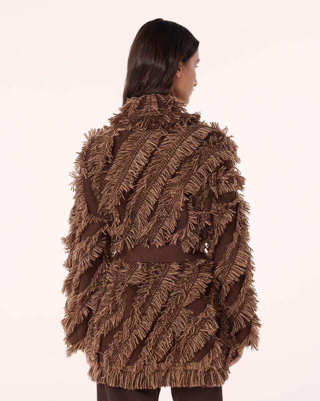 Kujten Veste Miko Fringes Veste Cachemire Broderie