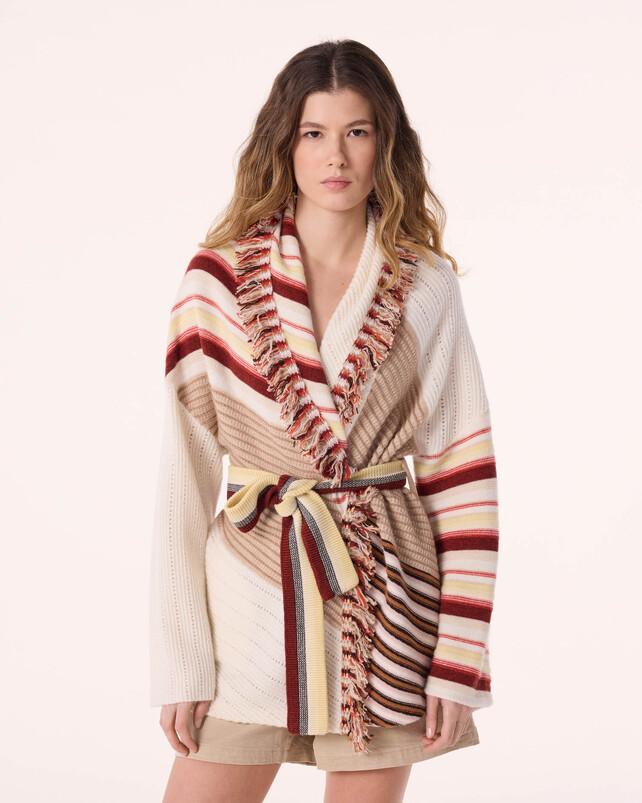 Kujten Veste Ouma Veste Cachemire Multicolore