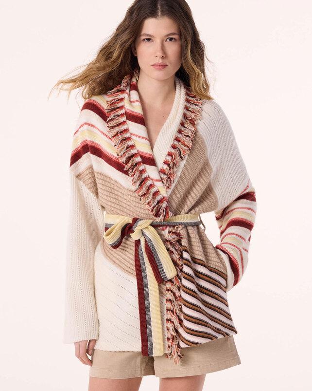 kujten Veste ouma Veste Cachemire Multicolore