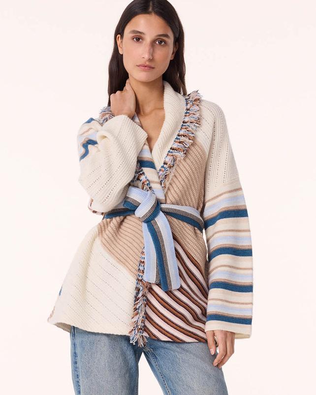 kujten Veste ouma Veste Cachemire Multicolore