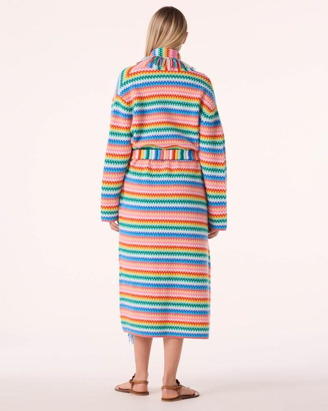 Kujten Veste Zanaba Veste Cachemire Multicolore