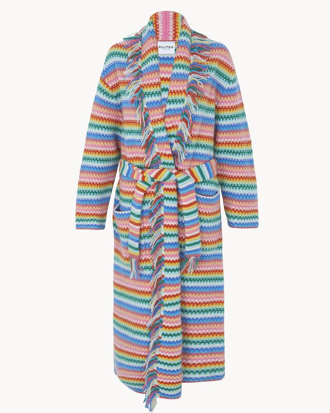 Kujten Veste Zanaba Veste Cachemire Multicolore