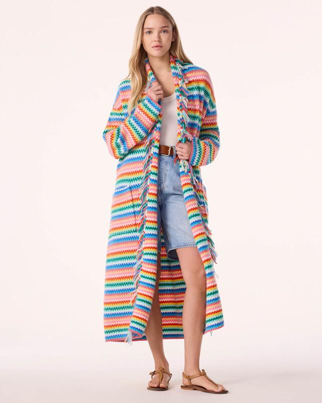 kujten Veste zanaba Veste Cachemire Multicolore