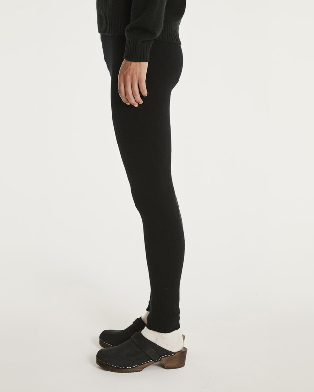 Kujten Legging Legging Legging Cachemire Couleur Unie