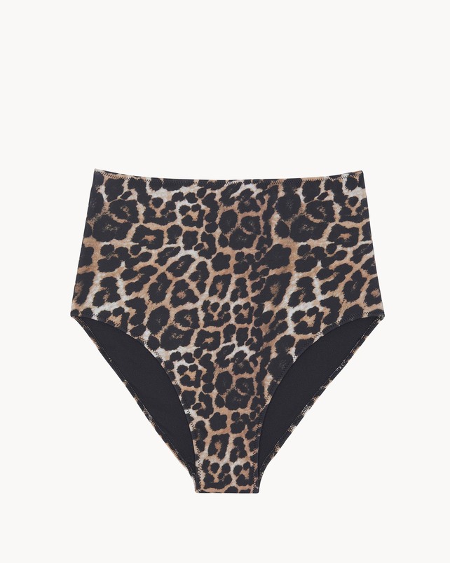 Kujten Maillot De Bain Amalfi Culotte Taille Haute Imprimée