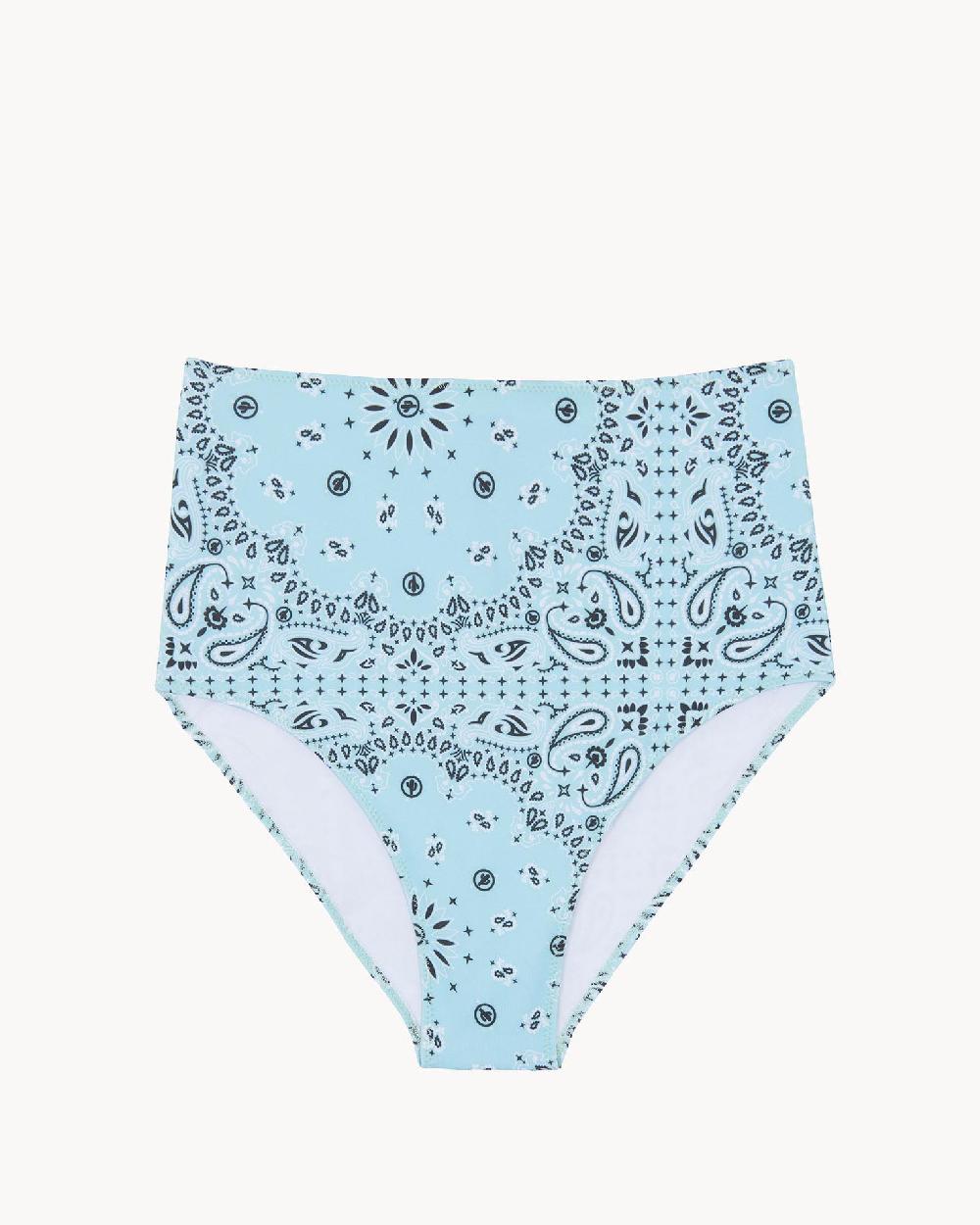 Kujten Maillot De Bain Amalfi Culotte Taille Haute Imprimée