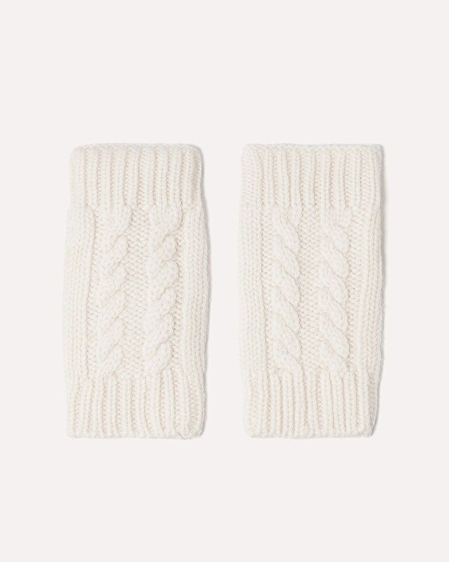 kujten Mitaines gama Mitaines cachemire courtes torsadés 12 fils