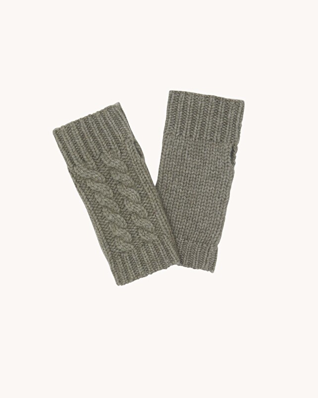 kujten Mitaines gama Mitaines Courtes Cachemire Torsadé 12 fils