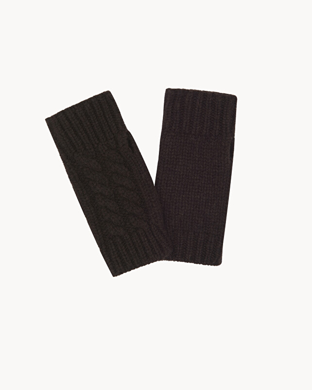 kujten Mitaines gama Mitaines Courtes Cachemire Torsadé 12 fils kujten Mitaines gama Mitaines Courtes Cachemire Torsadé 12 fils