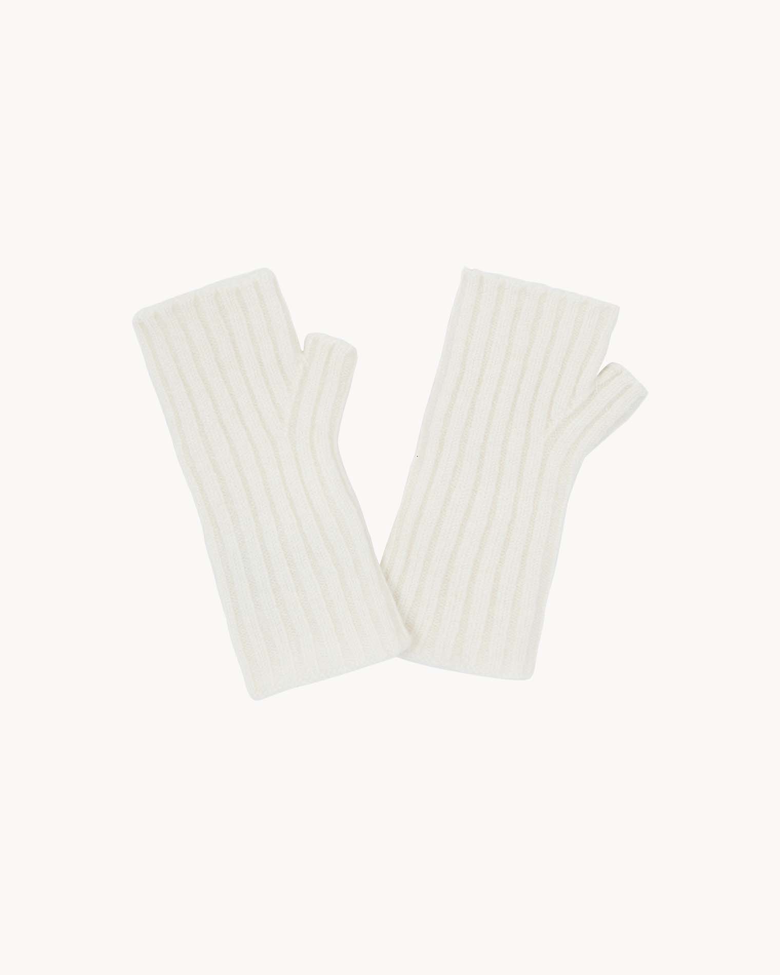 Kujten Mitaines Nok Mitaines Cachemire Côtes Plates 2 Fils