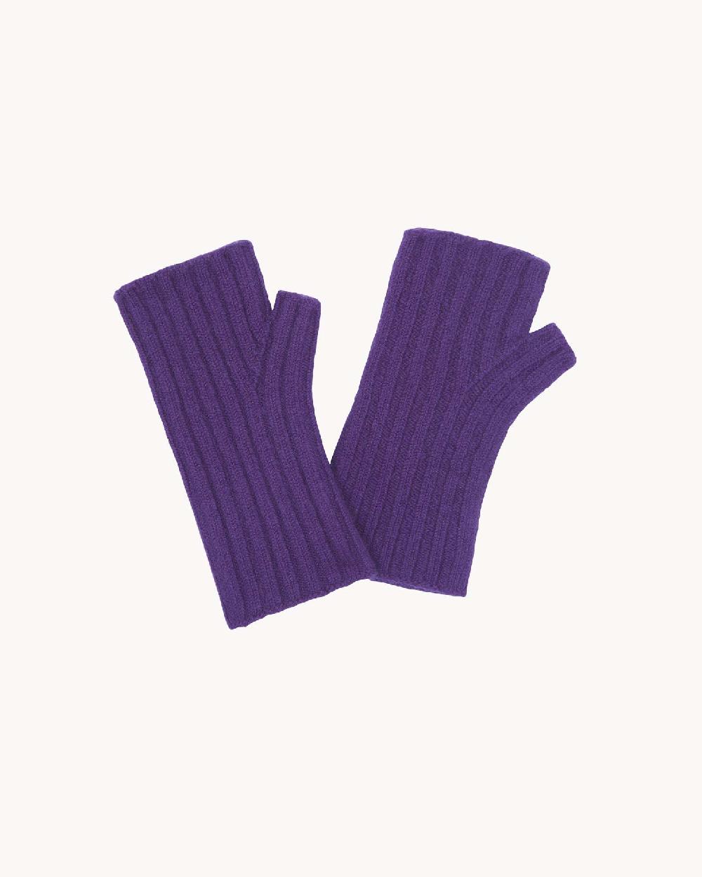 Kujten Mitaines Nok Mitaines Cachemire Côtes Plates 2 Fils