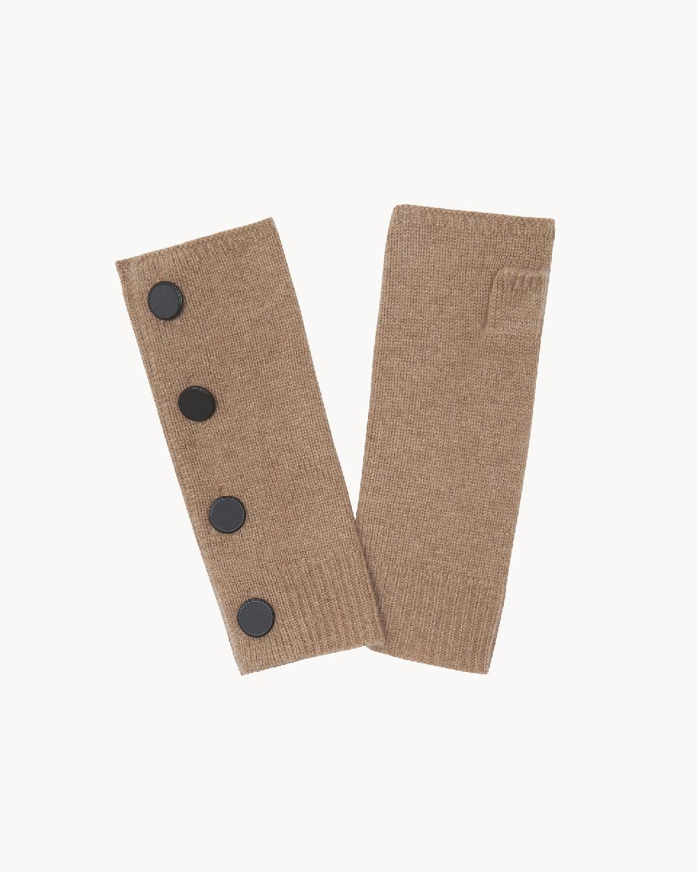 Kujten Mitaines Salen Mitaines Cachemire Avec Boutons 4 Fils