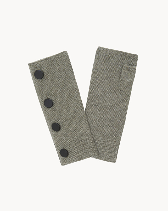 kujten Mitaines salen Mitaines cachemire avec boutons 4 fils