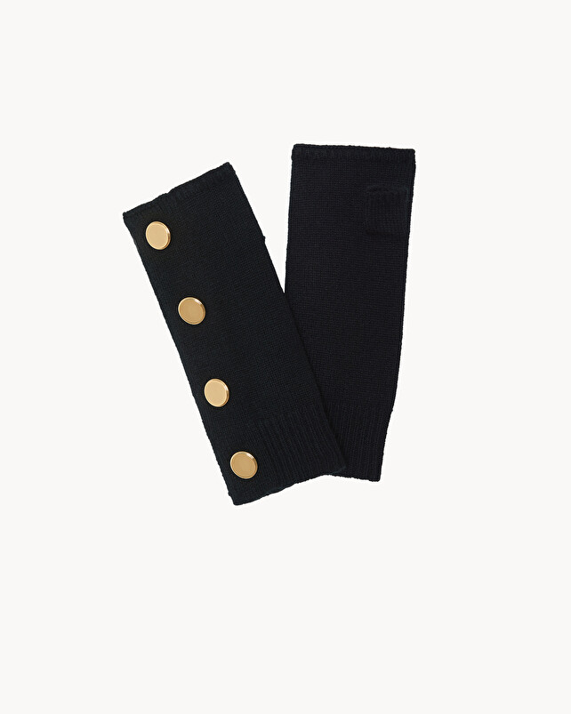 kujten Mitaines salen Mitaines cachemire avec boutons 4 fils