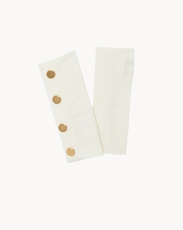 kujten Mitaines salen Mitaines cachemire avec boutons 4 fils