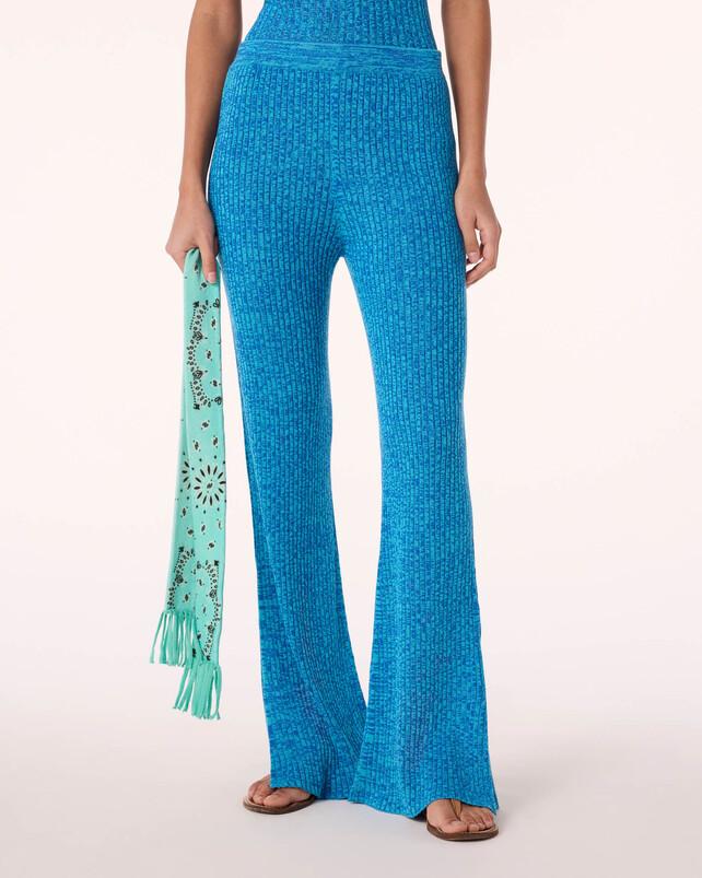 Kujten Pantalon Hadja Pantalon Évasé Soie-Cachemire
