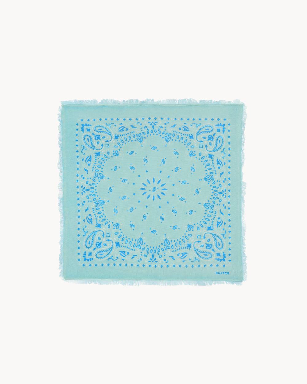 Kujten Petit Bandana Hachi Bico Petit Bandana Cachemire Imprimé Bicoloré 2 Fils