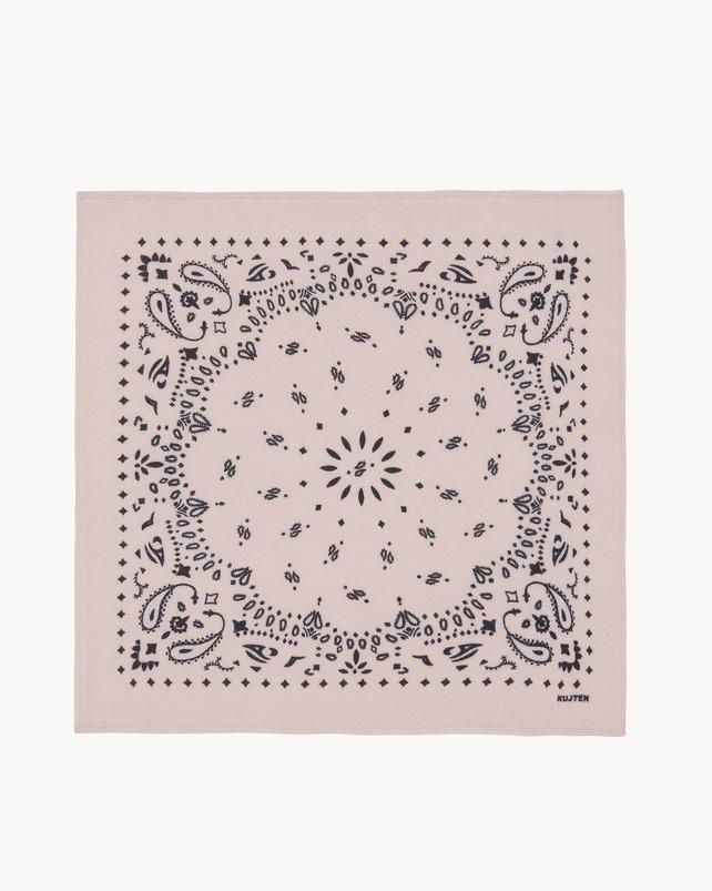 Kujten Petit Bandana Hachi Petit Bandana Cachemire Imprimé 2 Fils