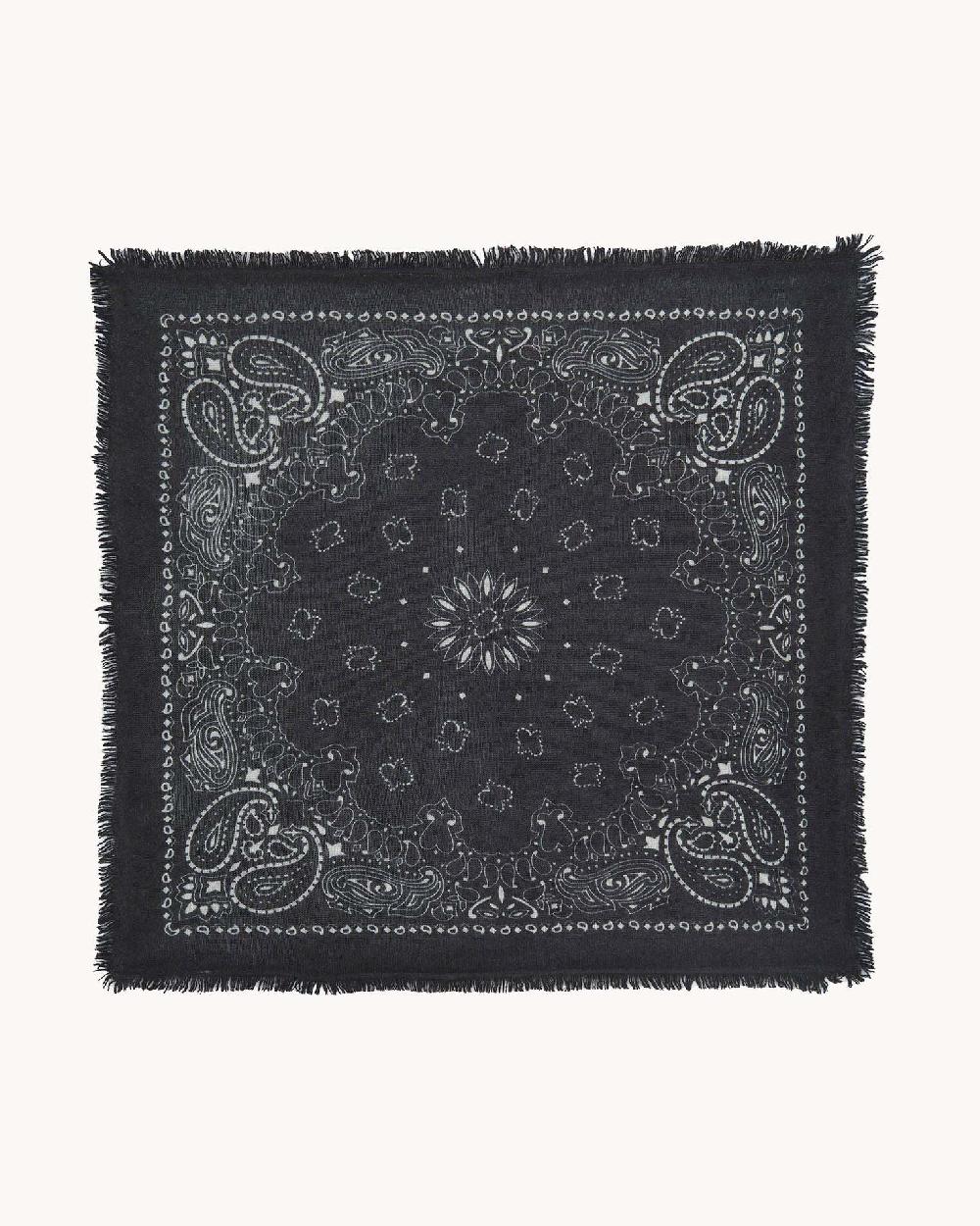 Kujten Petit Bandana Hachi Petit Bandana Cachemire Imprimé 2 Fils