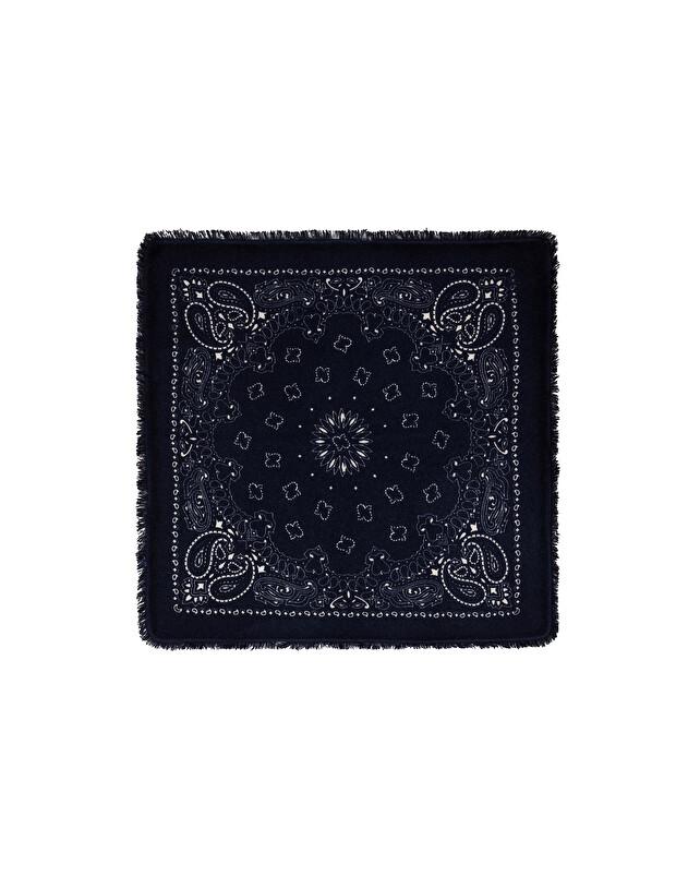 kujten Petit bandana hachi Petit bandana cachemire imprimé 2 fils