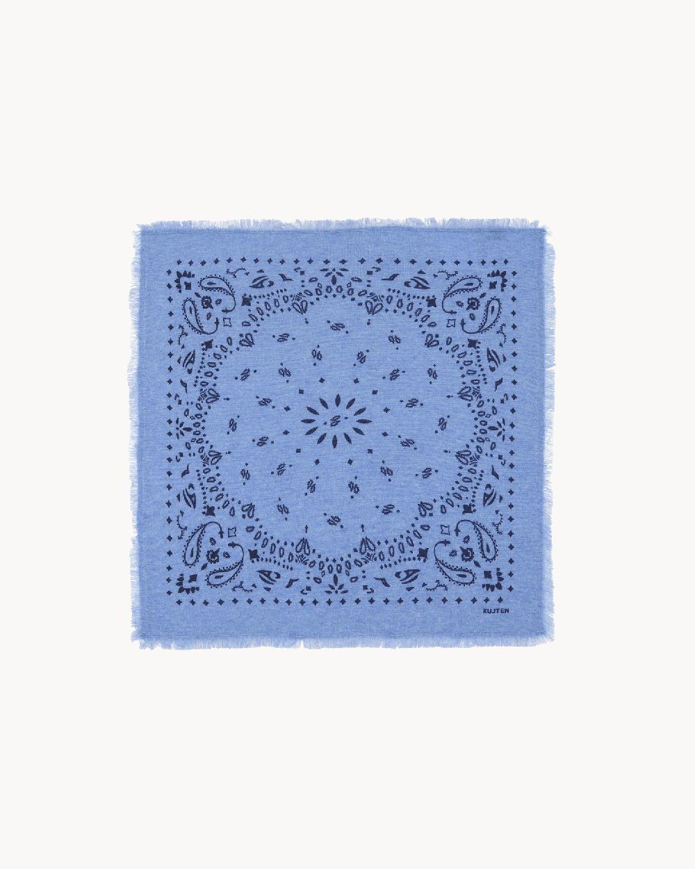 Kujten Petit Bandana Hachi Petit Bandana Cachemire Imprimé 2 Fils