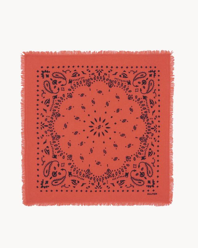 kujten Petit bandana hachi Petit bandana cachemire imprimé 2 fils kujten Petit bandana hachi Petit bandana cachemire imprimé 2 fils