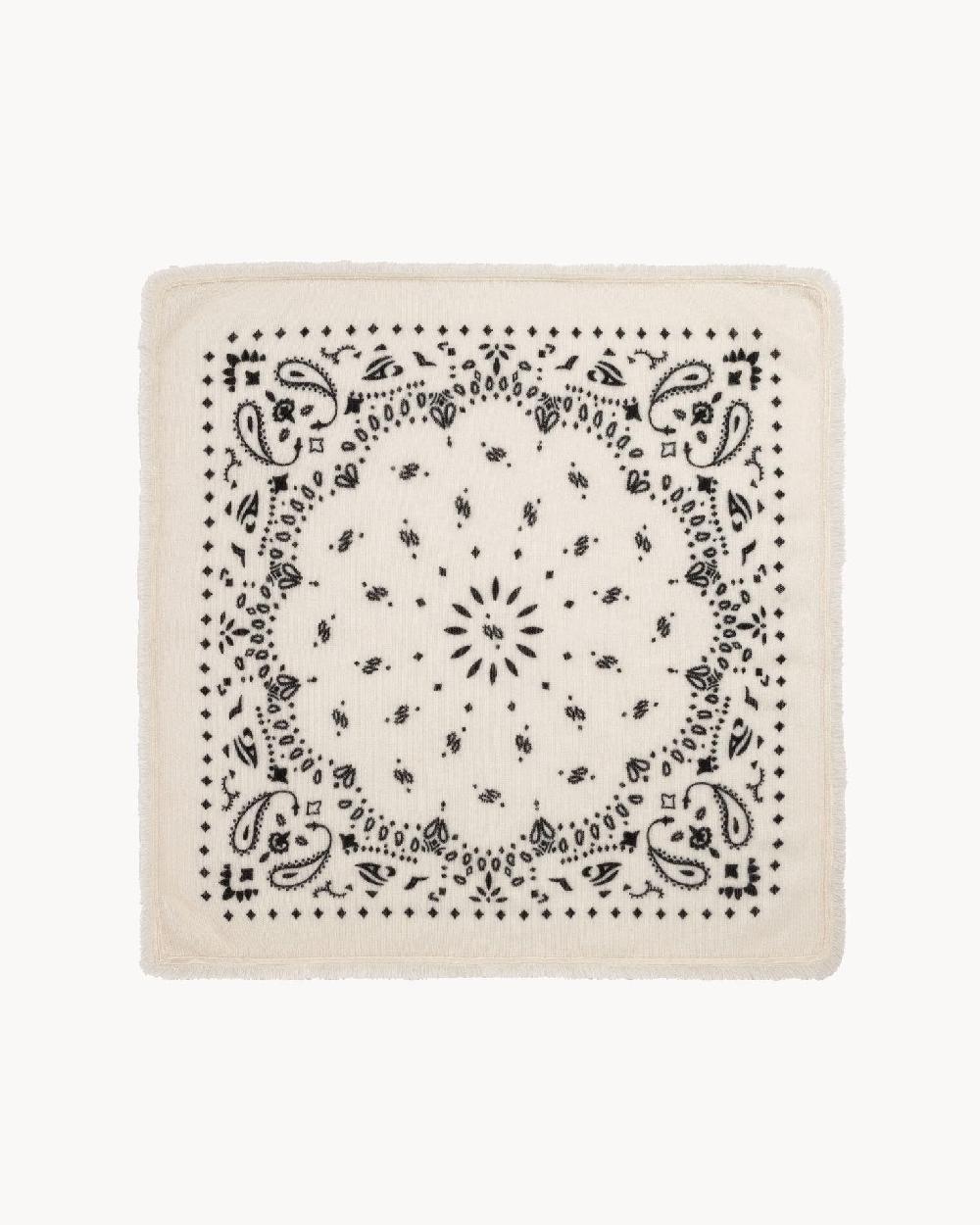 Kujten Petit Bandana Hachi Petit Bandana Cachemire Imprimé 2 Fils