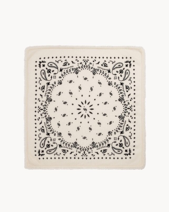 kujten Petit bandana hachi Petit bandana cachemire imprimé 2 fils