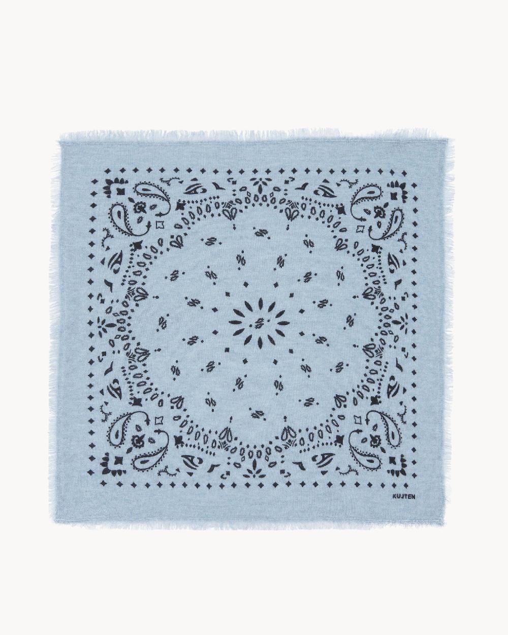 Kujten Petit Bandana Hachi Petit Bandana Cachemire Imprimé 2 Fils