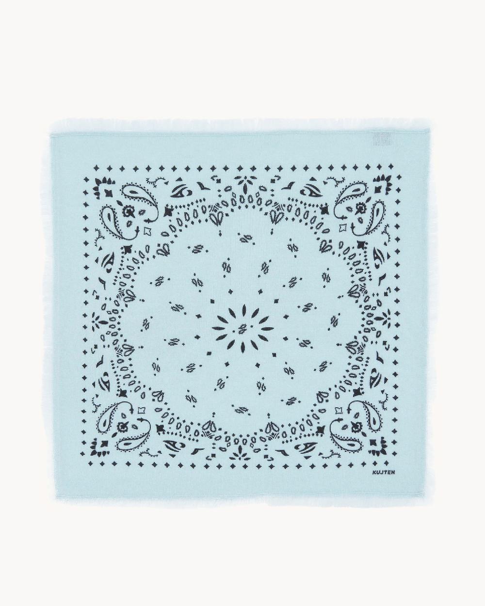 Kujten Petit Bandana Hachi Petit Bandana Cachemire Imprimé 2 Fils