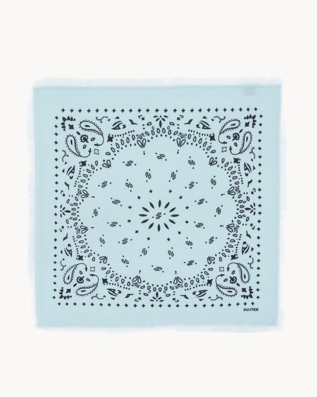 kujten Petit bandana hachi Petit bandana cachemire imprimé 2 fils