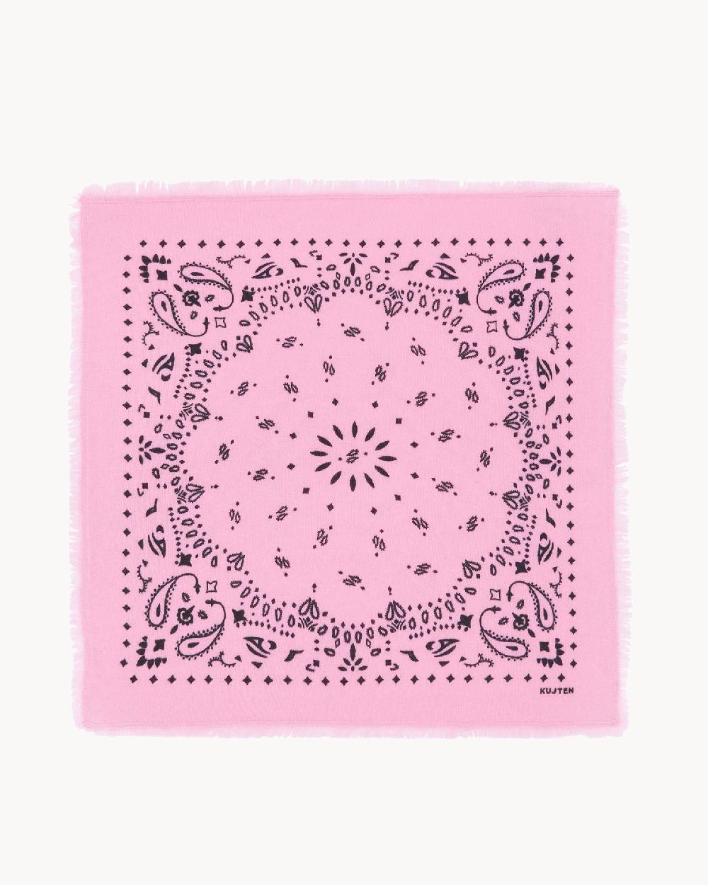 Kujten Petit Bandana Hachi Petit Bandana Cachemire Imprimé 2 Fils