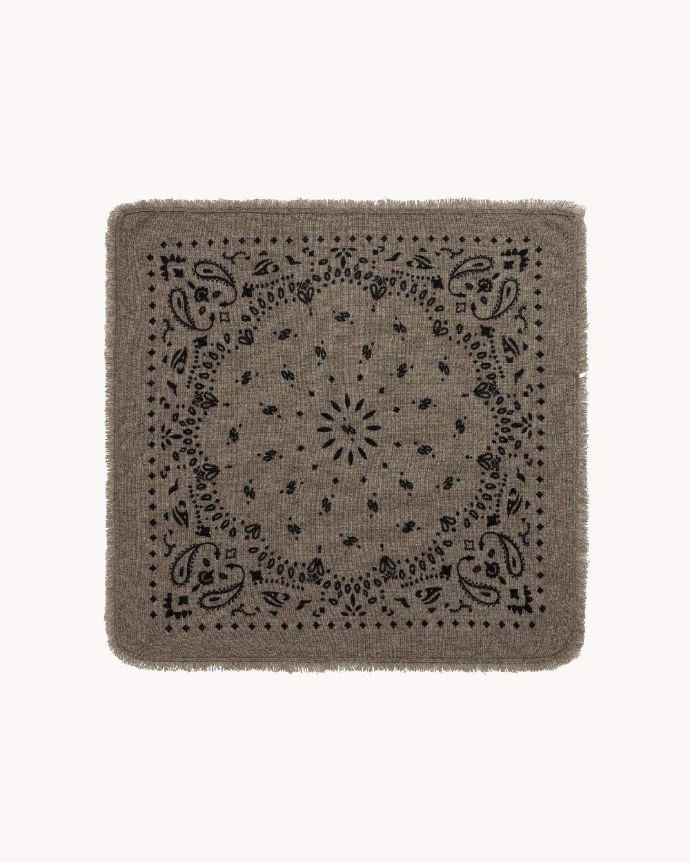 Kujten Petit Bandana Hachi Petit Bandana Cachemire Imprimé 2 Fils