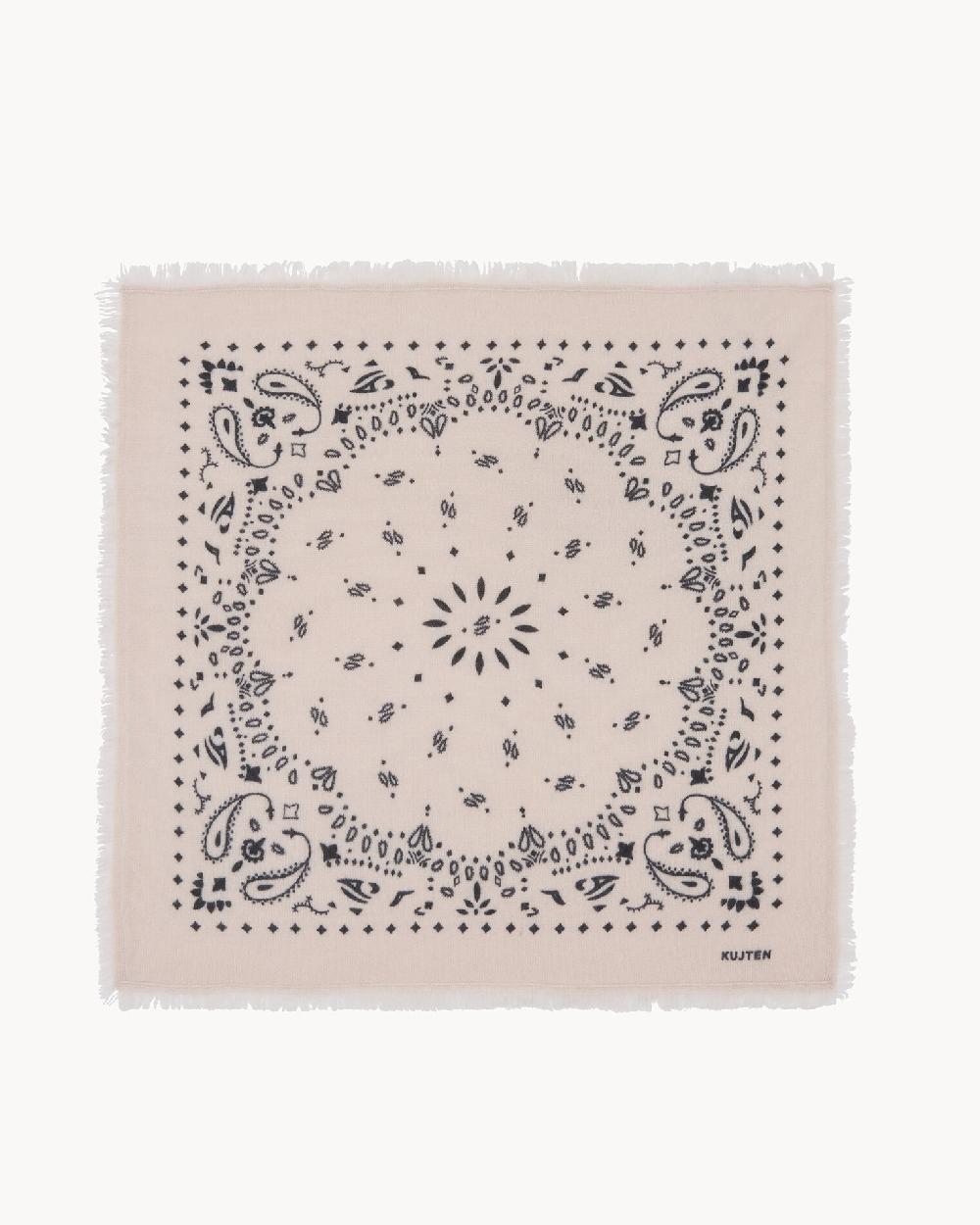 Kujten Petit Bandana Hachi Petit Bandana Cachemire Imprimé 2 Fils